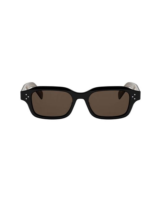 Céline Black 3 Dots 52Mm Rectangle Sunglasses for men