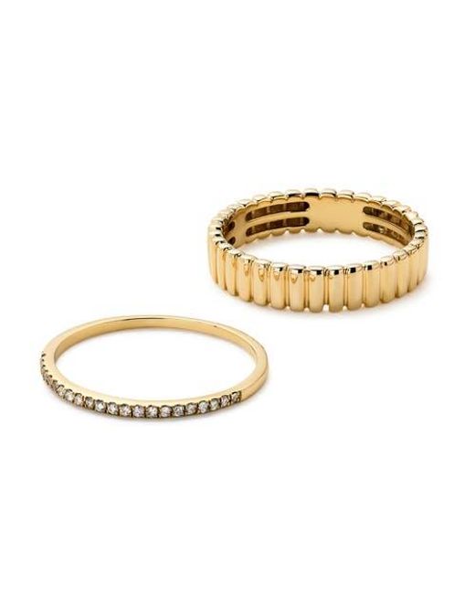 Ana Luisa Metallic Ring Set