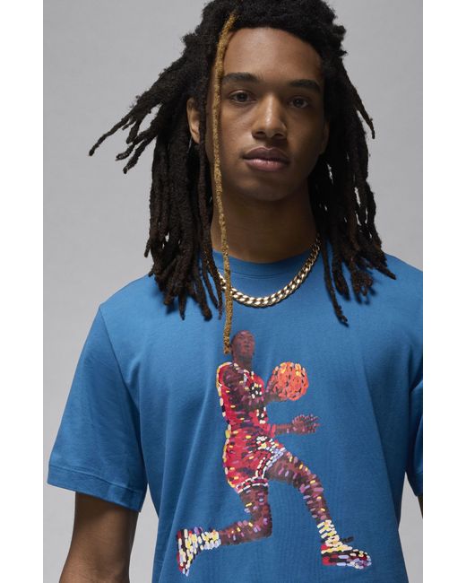 Nike Blue Flight Essentials Graphic T-shirt for men