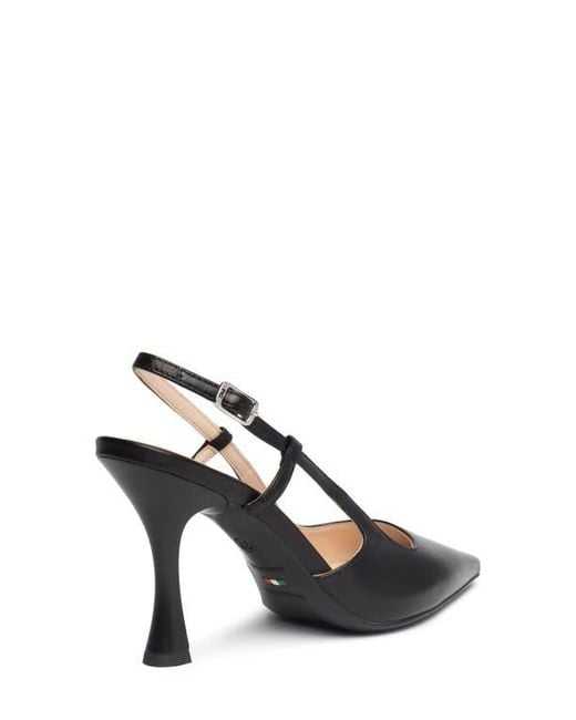 Nero Giardini Black Pointed Toe Slingback Pump