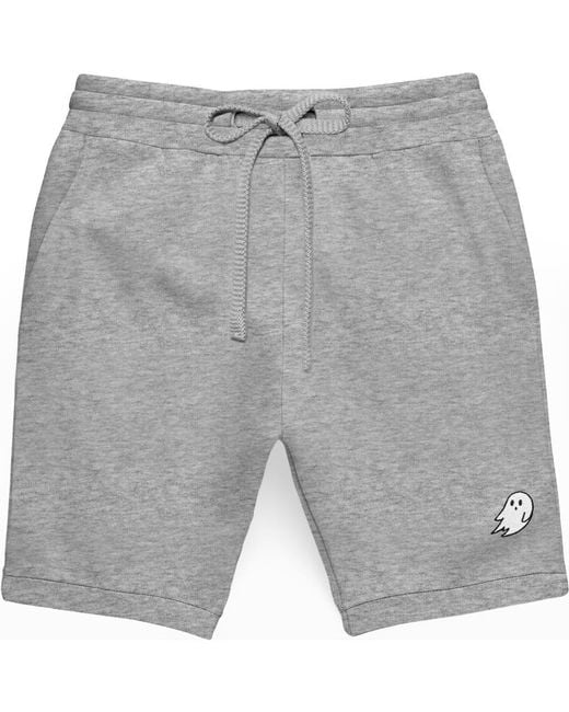 Alix Gray Ghost Relaxed Fleece Sweat Elastic Shorts for men