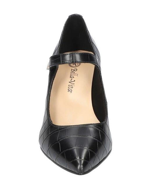 Bella Vita Black Lainey Pointed Toe Pump