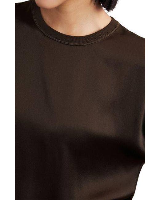 Reiss Black Lena Dolman Sleeve Silk Top