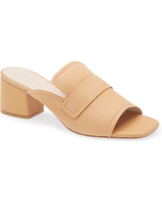 Chocolat Blu Natural Block Heel Sandal