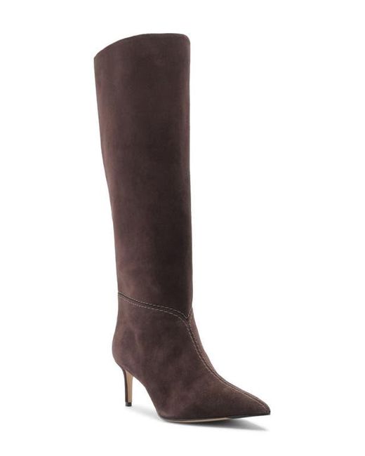 Alexandre Birman Brown Malva Pointed Toe Knee High Boot