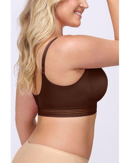 Shapellx Brown Wireless Full Coverage Seamless Bra