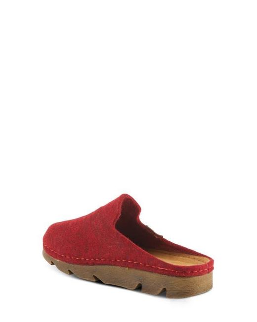 Flexus by Spring Step Red Cloggish Mule