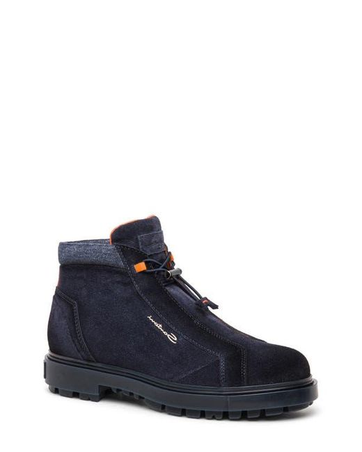 Santoni Blue Hiking Boot for men