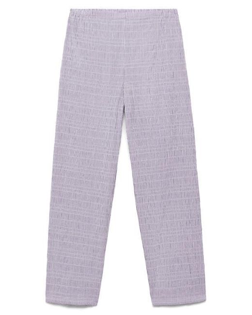 Mango Blue Stripe Stretch Cotton Pajama Pants