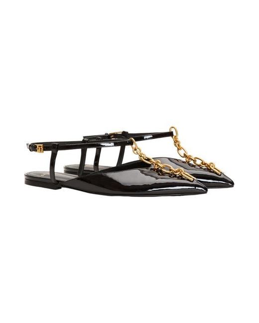 Balmain Black Sync Chain Sandals