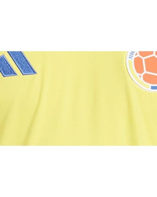 Adidas Yellow Colombia 2024 Home Soccer Jersey for men
