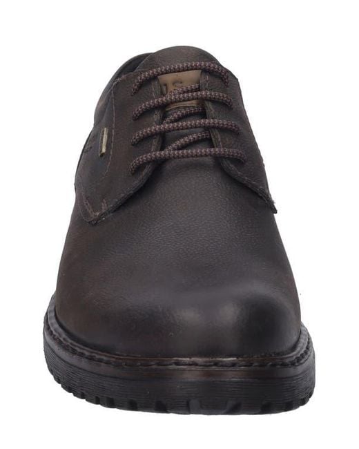 Josef Seibel Black Erroll Waterproof Derby for men