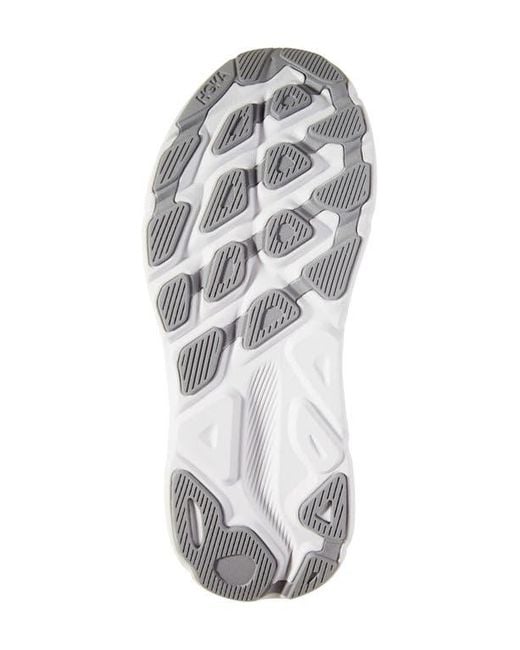 Hoka One One Gray Clifton 9 Running Shoe for men