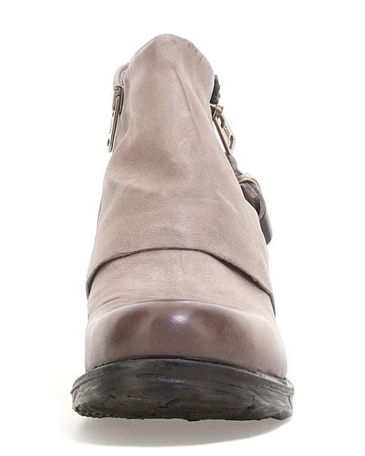 A.s.98 Pink Steve Studded Bootie