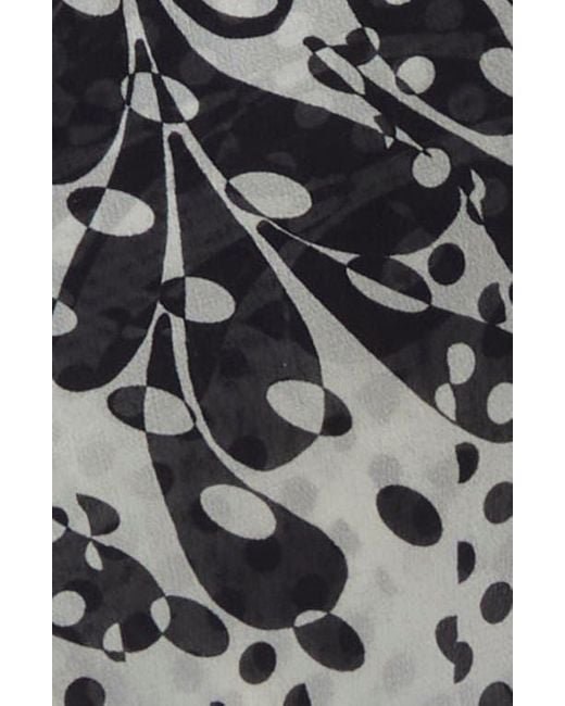 Dries Van Noten Gray Pritty Polka Dot Silk Skirt Pants