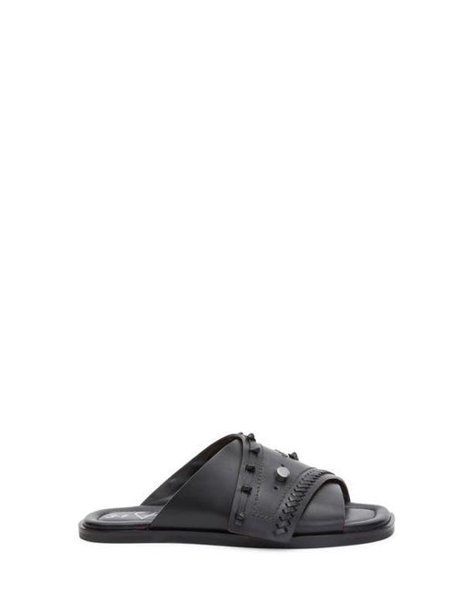 3.1 Phillip Lim Black Crossover Slide Sandal