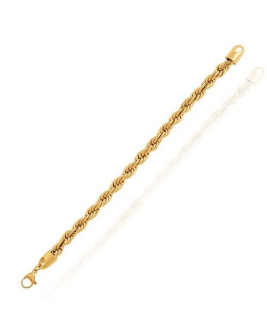 Lucky Brand Metallic Tone Rope Chain Bracelet for men