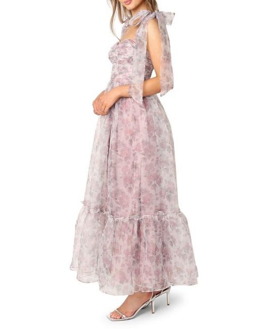 Petal & Pup Pink Floret Bow Strap Midi Sundress