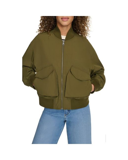 Levi's Green Techy Nylon Bomber Jacket