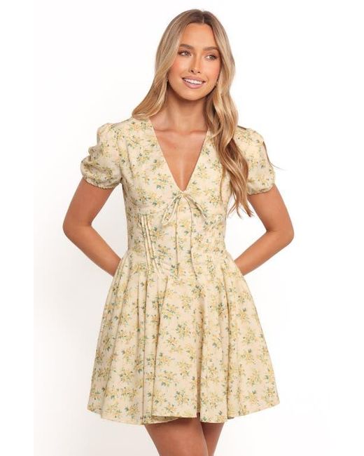 Petal & Pup Natural Anais Puff Sleeve Minidress
