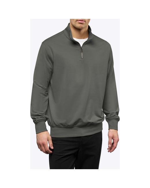 Cuts Gray Hyperloop Quarter Zip for men