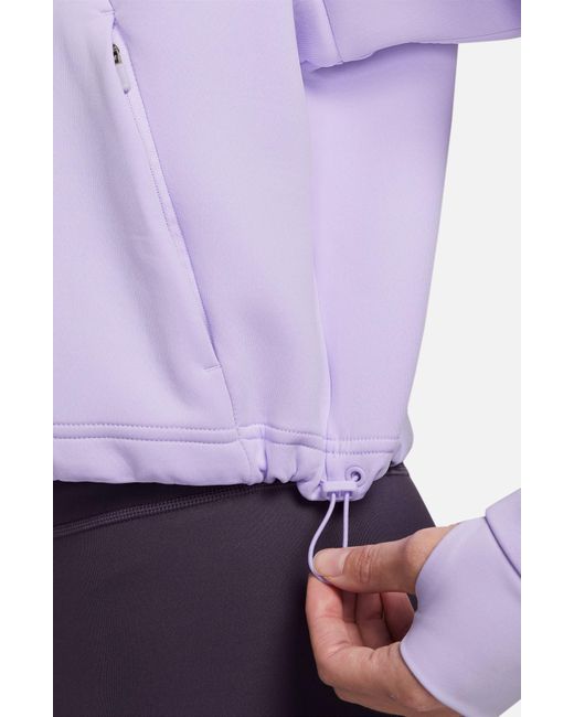 Nike Purple Dri-fit Prima Half Zip Pullover