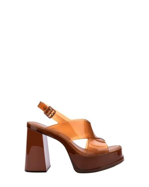 Melissa Brown Dance Slingback Platform Sandal
