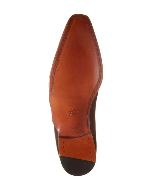 Mezlan Brown Affari Cap Toe Wholecut Shoe for men