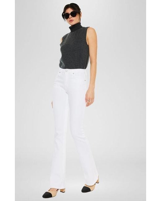 Kancan White Paulina High Rise Bootcut Jeans