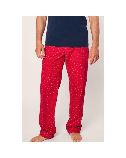 Petite Plume Red Anchors Away Pajama Pants for men