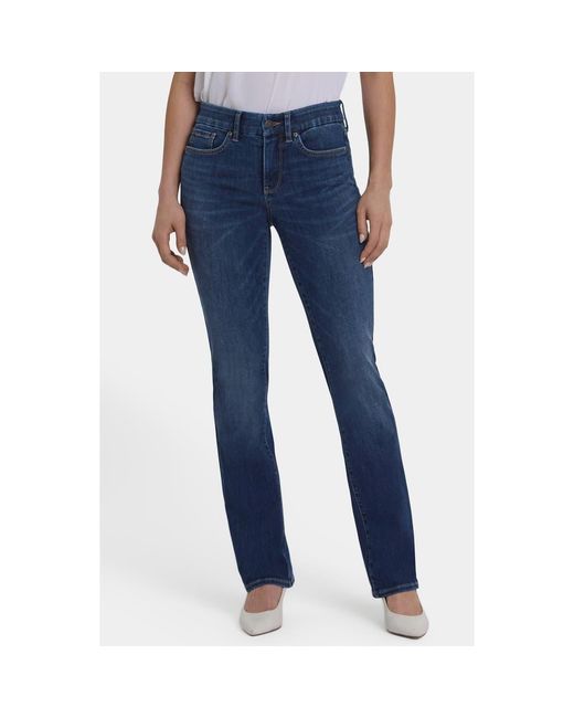NYDJ Women's Blue Waist Match Marilyn Straight Leg Jeans