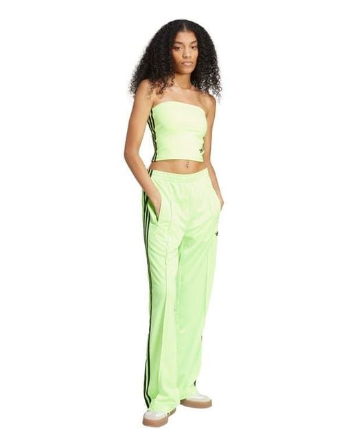 Adidas Green Firebird Recycled Polyester Track Pants