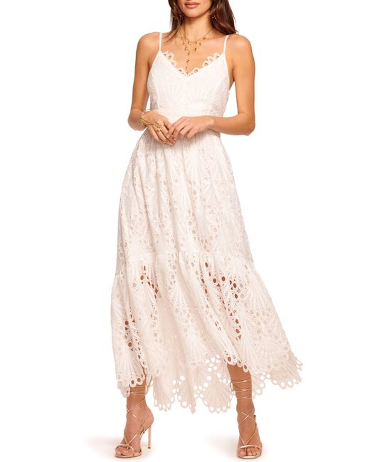 Ramy Brook Natural Belle Embroidered Lace High-low Dress