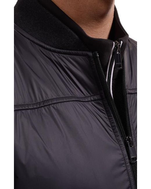Bugatchi Black Soft Touch Knit Vest for men