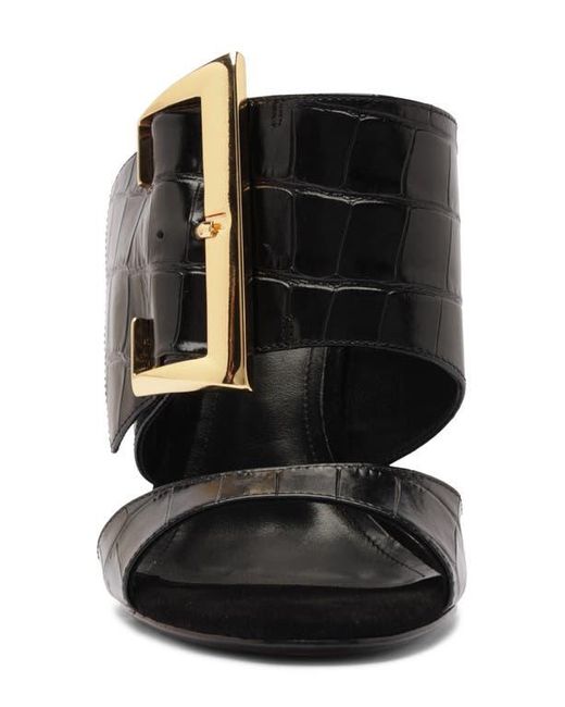 SCHUTZ SHOES Black Beatrix Slide Sandal