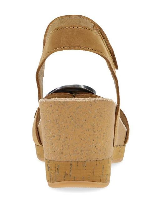 Dansko Multicolor Stella Ankle Strap Platform Wedge Sandal
