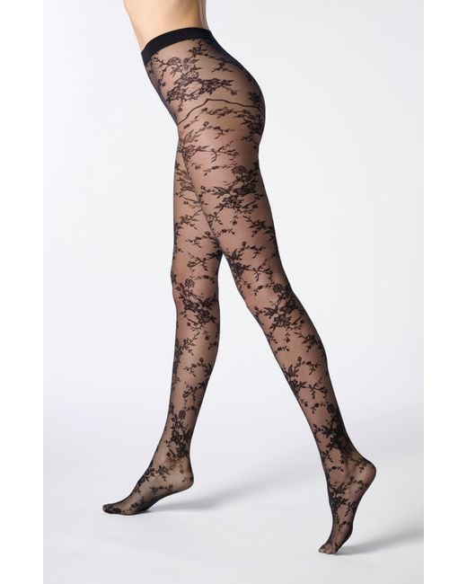 Oroblu Black Seductive Lace Tights