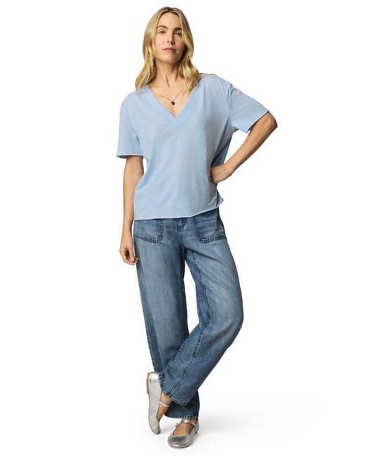 Splendid Blue Kacey V-Neck T-Shirt