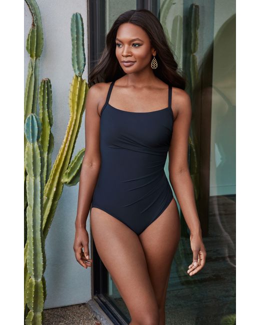 Miraclesuit Black Miraclesuit Rock Solid Starr Underwire One-piece Swimsuit