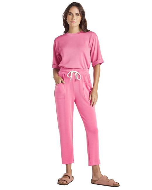 Splendid Pink Massie Scuba Sweatpants