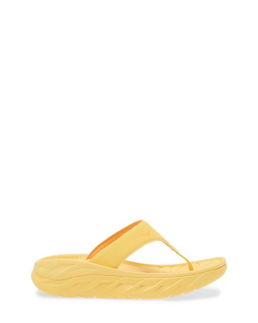 Hoka One One Yellow Gender Inclusive Ora Recovery Flip Flop