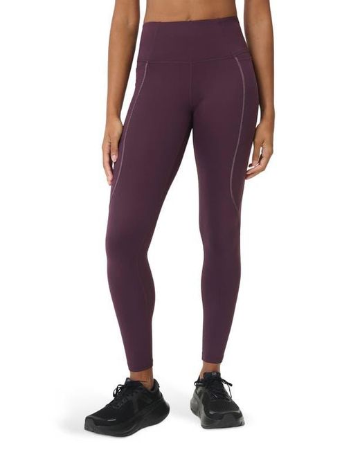 Sweaty Betty Purple Therma Boost Pocketed 7/8 Running Leggings