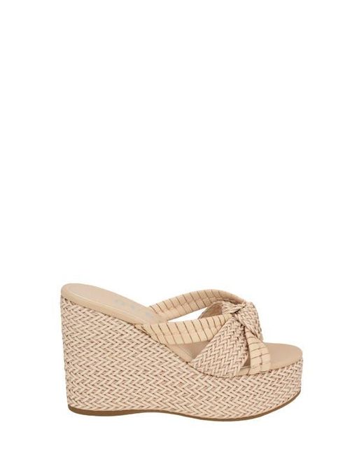 Guess Natural Eveh Platform Wedge Sandal