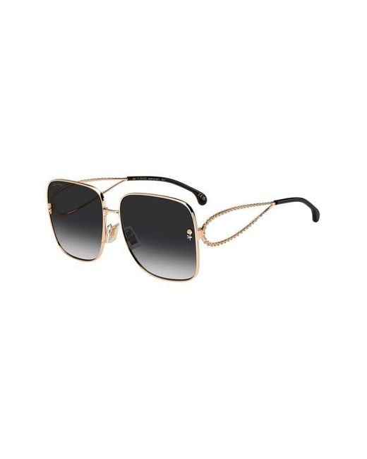 Etro Black 61Mm Gradient Square Sunglasses