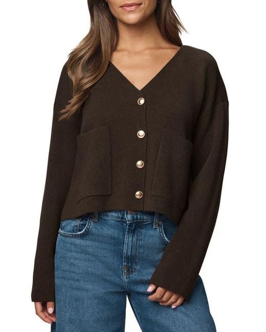 Splendid Black Libby Crop Cardigan