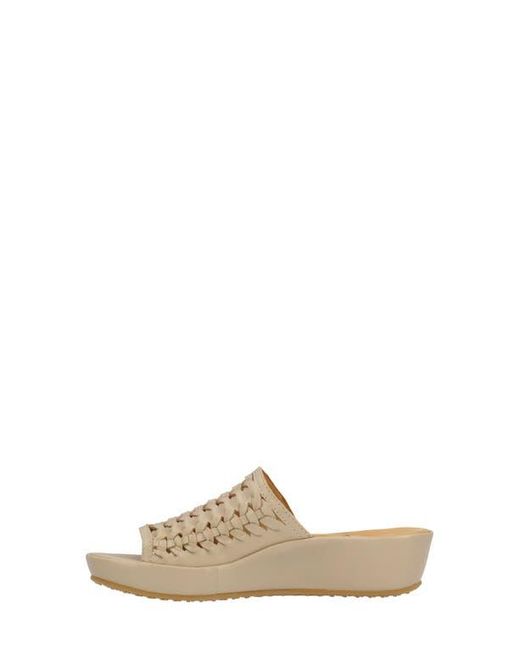 L'amour Des Pieds Multicolor Cyra Platform Wedge Slide Sandal