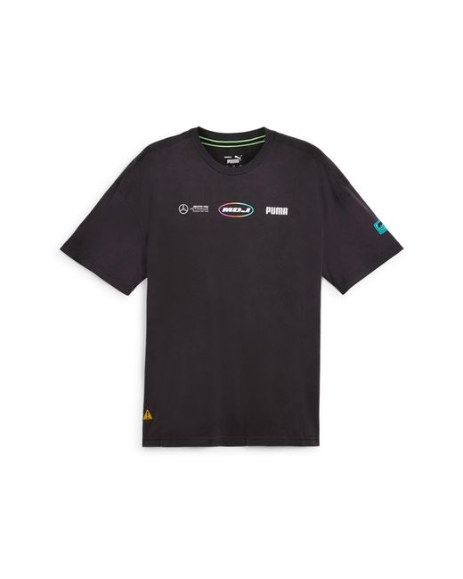 PUMA Black Mad Dog Jones X Mercedes-amg F1 Cotton Graphic T-shirt for men