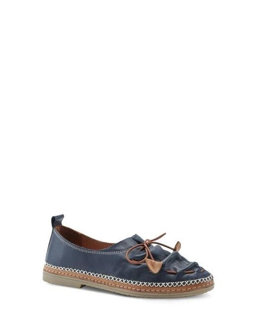 Spring Step Blue Berna Flat