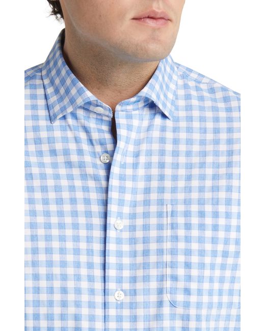 Johnnie-o Blue Ashworth Prep-formance Check Button-up Shirt for men