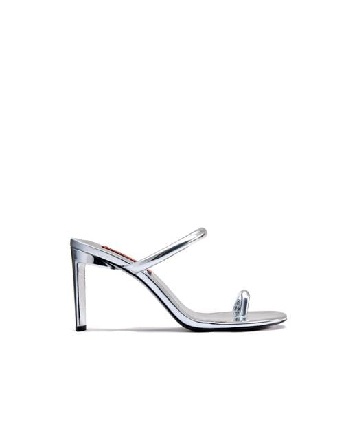 Simon Miller White Metallic Pipe Heel